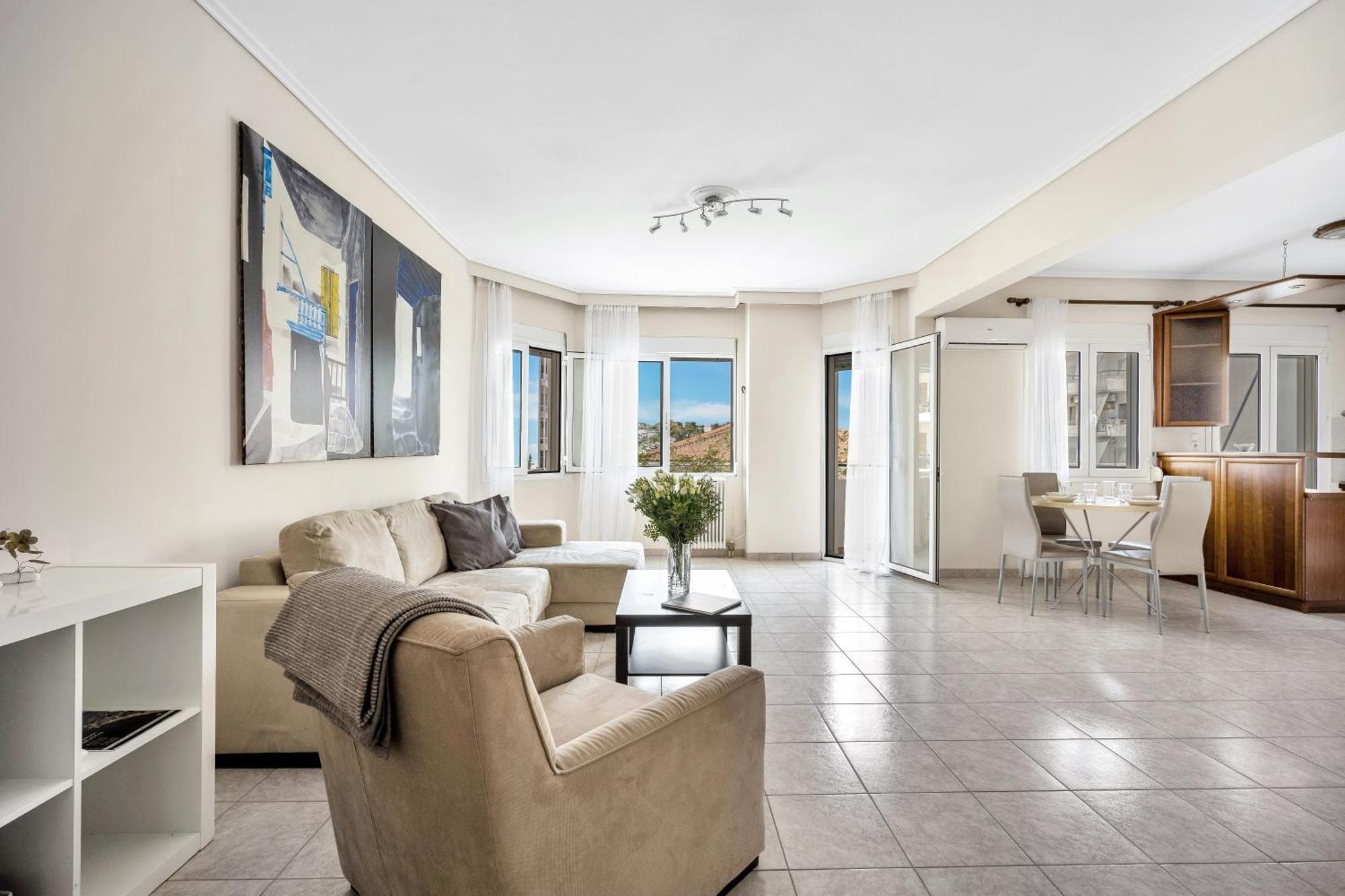 Fabulous Central Apartment Close To The Sea! Chalkís Exteriör bild
